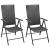 Set mobilier de grădină, 3 piese, negru GartenMobel Dekor