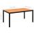 Set mobilier de grădină, 5 piese, negru și maro GartenMobel Dekor
