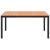 Set mobilier de grădină, 7 piese, negru și maro GartenMobel Dekor