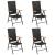 Set mobilier de grădină, 5 piese, negru și maro GartenMobel Dekor
