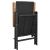 Set mobilier de grădină, 5 piese, negru și maro GartenMobel Dekor