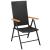 Set mobilier de grădină, 7 piese, negru și maro GartenMobel Dekor