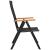 Set mobilier de grădină, 7 piese, negru și maro GartenMobel Dekor