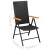 Set mobilier de grădină, 7 piese, negru și maro GartenMobel Dekor