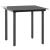 Set mobilier de masă pentru grădină, 3 piese, negru, ratan PVC GartenMobel Dekor