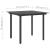 Set mobilier de masă pentru grădină, 3 piese, negru, ratan PVC GartenMobel Dekor