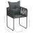 Set mobilier masă de grădină, 3 piese, negru și maro, ratan PVC GartenMobel Dekor