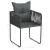 Set mobilier masă de grădină, 5 piese, negru și maro, ratan PVC GartenMobel Dekor