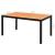 Set mobilier masă de grădină, 5 piese, negru și maro, ratan PVC GartenMobel Dekor