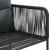 Set mobilier masă de grădină, 5 piese, negru și maro, ratan PVC GartenMobel Dekor