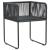 Set mobilier masă de grădină, 5 piese, negru și maro, ratan PVC GartenMobel Dekor