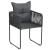 Set mobilier de grădină, 7 piese, negru și maro, ratan PVC GartenMobel Dekor