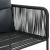 Set mobilier de grădină, 7 piese, negru și maro, ratan PVC GartenMobel Dekor