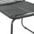 Set masă de grădină, 3 piese, negru, ratan PVC GartenMobel Dekor