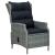 Set mobilier exterior cu perne, 7 piese, gri deschis, poliratan GartenMobel Dekor