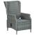 Set mobilier exterior cu perne, 7 piese, gri deschis, poliratan GartenMobel Dekor