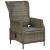 Set mobilier de exterior cu perne, 7 piese, maro, poliratan GartenMobel Dekor