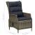Set mobilier de exterior cu perne, 7 piese, maro, poliratan GartenMobel Dekor