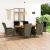 Set mobilier de exterior cu perne, 7 piese, maro, poliratan GartenMobel Dekor