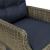 Set mobilier de exterior cu perne, 7 piese, maro, poliratan GartenMobel Dekor