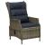 Set mobilier de exterior cu perne, 7 piese, maro, poliratan GartenMobel Dekor