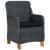 Set mobilier exterior cu perne, 7 piese, gri închis, poliratan GartenMobel Dekor