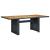 Set mobilier exterior cu perne, 9 piese, gri închis, poliratan GartenMobel Dekor