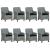 Set mobilier exterior cu perne, 9 piese, gri deschis, poliratan GartenMobel Dekor