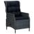 Set mobilier exterior cu perne, 9 piese, gri închis, poliratan GartenMobel Dekor