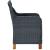Set mobilier exterior cu perne, 9 piese, gri închis, poliratan GartenMobel Dekor