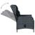 Set mobilier exterior cu perne, 9 piese, gri închis, poliratan GartenMobel Dekor