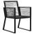 Set mobilier de exterior, 7 piese, negru, ratan PVC GartenMobel Dekor
