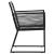 Set mobilier de exterior, 7 piese, negru, ratan PVC GartenMobel Dekor