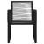 Set mobilier de exterior, 7 piese, negru, ratan PVC GartenMobel Dekor