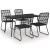 Set mobilier de exterior, 5 piese, poliratan și sticlă GartenMobel Dekor