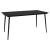 Set mobilier de exterior, 7 piese, negru, poliratan și sticlă GartenMobel Dekor
