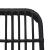 Set mobilier de exterior, 7 piese, negru, poliratan și sticlă GartenMobel Dekor