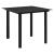 Set cu masă pentru grădină, 3 piese, PVC negru, ratan GartenMobel Dekor