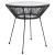 Set mobilier de exterior, 5 piese, negru, ratan PVC GartenMobel Dekor