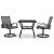 Set mobilier de grădină, 3 piese, textilenă și oțel GartenMobel Dekor