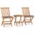 Set mobilier exterior pliabil cu perne, 3 piese, lemn masiv tec GartenMobel Dekor