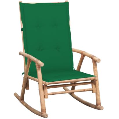 Scaun balansoar cu pernă, bambus GartenMobel Dekor