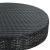 Set mobilier bar de grădină cu perne, 3 piese, negru, poliratan GartenMobel Dekor