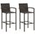 Set mobilier de bar de grădină, 3 piese, maro, poliratan GartenMobel Dekor