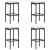 Set mobilier bar de grădină cu perne, 5 piese, maro, poliratan GartenMobel Dekor
