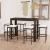 Set mobilier bar de grădină cu perne, 7 piese, maro, poliratan GartenMobel Dekor
