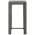 Set mobilier bar de exterior cu perne, 3 piese, gri, poliratan GartenMobel Dekor