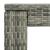 Set mobilier bar de exterior cu perne, 3 piese, gri, poliratan GartenMobel Dekor