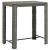 Set mobilier bar de grădină cu perne, 5 piese, gri, poliratan GartenMobel Dekor