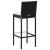 Set mobilier bar de exterior cu perne, 7 piese, negru poliratan GartenMobel Dekor